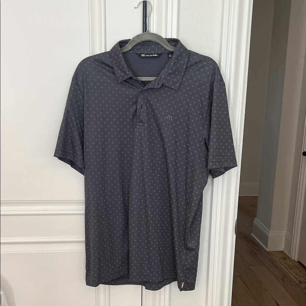 Travis Mathew Charcoal Polo Shirt